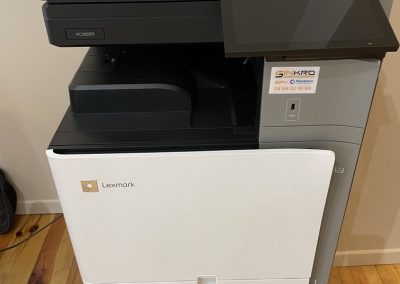Face avant du photocopieur Lexmark